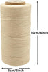 Waxed Thread, 328 Yards 150D 1MM Leather Sewing Waxed Thread for Leather DIY, Bookbinding, Shoe Repairing, Leather Projects (Beige #002)...