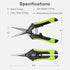 VIVOSUN Gardening Scissors 6.5 Inch Hand Pruner Pruning Shear with Straight Stainless Steel Blades, Black and Green...