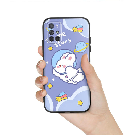 for Samsung Galaxy A71 5G Phone Case (2020) with Lanyard Strap Girls Women Anime Cute Design Soft Silicone Animation Cartoon Kawaii Cool Case Cove...