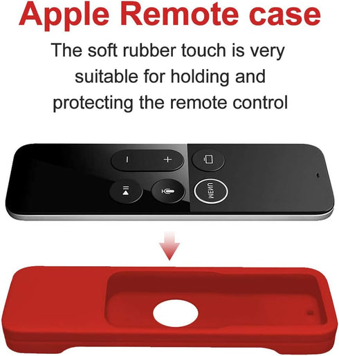 Geekria Protective Case for APPL TV 4K / 4th Gen Remote - Light Weight (Anti Slip) Shock Proof Silicone Cover for APPL TV 4K Siri Remote Controlle...