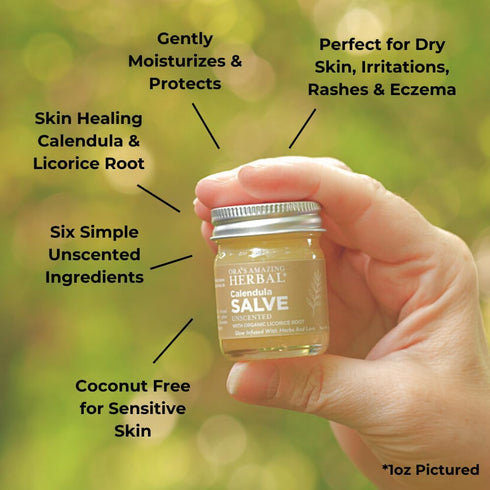 Calendula Salve, Calendula Cream, Drawing Salve, Calendula Ointment, Ora's Amazing Herbal, Coconut Free Salve made with Organic Calendula and Lico...