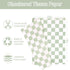 Whaline 100 Sheets Checkered Tissue Paper Sage Green Gift Wrapping Paper Art Craft Paper for DIY Crafts Wedding Birthday Baby Shower Party Decorat...