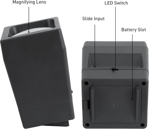 35 mm Film & Slide Viewer, 2X LED Illuminated Viewing Slide Projector for Old Slides and 35mm Film Negatives(2 AAA Batteries Included)......