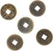 ZeeStar Bless 5Pcs Chinese Feng Shui I Ching Divination Coins Fortune Coins Good Luck Coins +Gift Bag(wudiqian)...