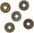 ZeeStar Bless 5Pcs Chinese Feng Shui I Ching Divination Coins Fortune Coins Good Luck Coins +Gift Bag(wudiqian)...