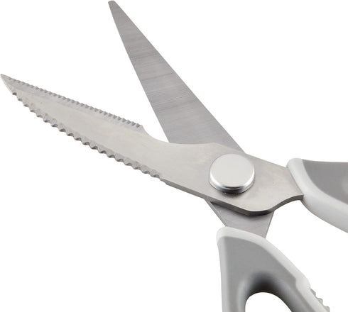 Rachael Ray Professional Multi Shear Kitchen Scissors with Herb Stripper and Sheath, 2 Piece, Gray...