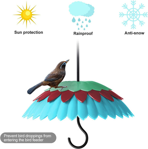Baffle for Bird Feeder,Bird Feeder Cover Dome Weather Guard Protect Hummingbird Feeder Keep Nectar Pure, Shade Hanging Feeders from Rain/Sun/Snow/...