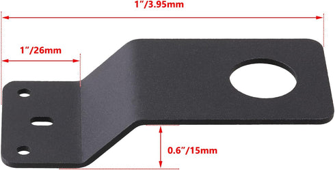 2 Pcs Black Antenna Mount 3/4" Hole Thick Steel Mobile Antennas Brackets for UHF VHF Ham NMO Antenna Mounts Between Hood and Fender (Black)...