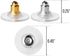 Mr. Pen Bullet Clutch Earring Backs - 76 Pcs, Gold & Silver, Rubber Backs for Studs & Pierced Earring Stoppers...