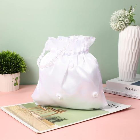 BESTOYARD Wedding Bags Wedding Satin Bag Money Bag Bridal Showers Pouch Bag Women Handbag...
