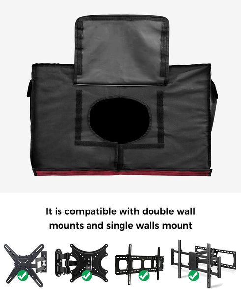 Outdoor TV Cover - American Flag Waterproof and Weatherproof 30"-32" LCD Movable Shield TV Display Screen Protector Outside Television Covers...
