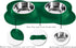 Hubulk Pet Dog Bowls 2 Stainless Steel Dog Bowl with No Spill Non-Skid Silicone Mat + Pet Food Scoop Water and Food Feeder Bowls for Feeding Small...