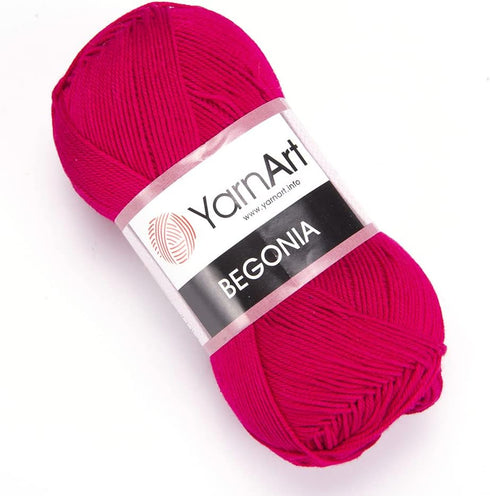 Yarn Art Begonia Yarn 100% Cotton, Pure Premium Soft Cotton Yarn, for Knitting Crochet and Amigurumi, Various Pastel and Shiny Colors Yarn, Baby Y...