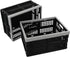 16 L Plastic Folding Storage Crates, Collapsable Plastic Crate, 2 Packs...