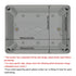 LeMotech Junction Box IP67 Waterproof Dustproof ABS Plastic Project Box for Electrical Outdoor Enclosure Gray 6.9 x 4.9 x 3.9 inch (175 x 125 x 10...