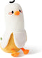 PEACH CAT Banana Duck Plush Pillow Duck Stuffed Animal Cute Banana Plushie for Girls and Boys White 19.7"...