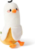 PEACH CAT Banana Duck Plush Pillow Duck Stuffed Animal Cute Banana Plushie for Girls and Boys White 19.7"...