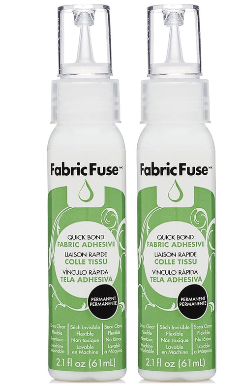 iCraft Fabric Fuse Liquid Adhesive Glue, 2.1 FL OZ Each - 2 Pack...