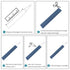 Accering Fishscale Pattern Fishing Rod Grip Wrap, Heat Shrink Grip Tubing, Fishing Rod Handle Shrink Wrap (?45mm, L3.3ft, Blue)...
