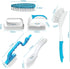 6 Pack Household Deep Cleaning Set - Kitchen, Bathroom & Floor Cleaning Brushes, Includes Scrub, Dish, Bottle, Grout, Crevice & Shoe Brushes...