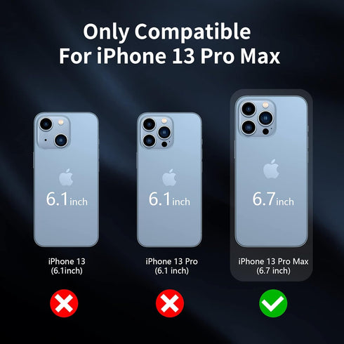 Sansunto for iPhone 13 Pro Max & iPhone 12 Pro Max Heavy Duty Shockproof Case, Full Body Protection Silicone Rubber with Hard PC Tough Rugged Dura...