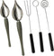 2 Pcs Drawing Decorating Spoon Set, 3 Pcs Candy Dipping Tools, Chocolate Fork Set, Stainless Steel Chef Art Pencil Spoons, Plated Decoration for P...