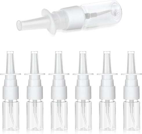 simarro 10ml Nasal Spray Bottle, 7Pcs Refillable Atomizer Spray Bottle Plastic Nasal Atomizer Fine Spray Mist Nasal Spray Bottle Perfume Essential...