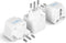 Ceptics Italy Power Adapter, Type L plug adapter, Universal Travel Adapter Chile, Italy travel adapter plug perfect for Rome, Lybia, Tunisia, Urug...