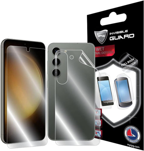 IPG For SAMSUNG Galaxy S23 FULL BODY Hydrogel Protector Invisible Touch Screen Sensitive Ultra HD Clear Film Anti Scratch Skin Guard - Smooth/Self...