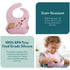 MIGHTY MONKEY Extra Deep Pocket Waterproof Silicone Feeding Baby and Toddler Bib, BPA Free Bibs for Boy, Girl, Adjustable Mess Free Eating and Dri...
