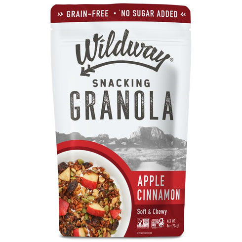 Wildway Keto Granola with Organic Ingredients | Apple Cinnamon | Grain-Free, Gluten-Free Cereal | Vegan, Low Carb & No Sugar Added | Paleo-Friendl...
