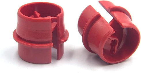 25pcs 3/4 Inch Non-Metallic Cable Connector - Snap Style Installation - Labor Saving, for Confined Areas - Three Cables #6-#8?Red ?...