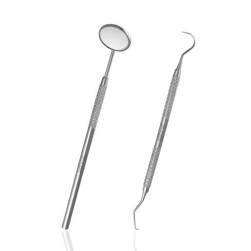 Dental Teeth Cleaning Care Kit of 2 Pcs with Tooth Pick & Mouth Mirror...