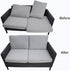 Aobrill Non Slip Couch Cushion Pad, 6x6 Inch Hook Loop with Strong Adhesive to Keep Couch Cushion from Sliding (8PCS, Black)...