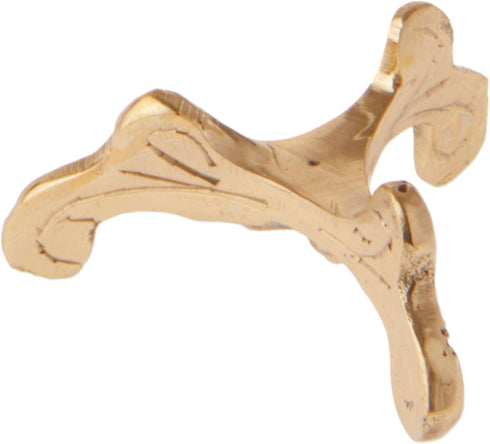 Bard's Brass-toned Egg Stand/Holder, Small Scroll Leg, 0.625" Diameter (Fits Hen Sized Eggs)...