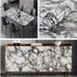 Yancorp 16"x194" White and Black Contact Paper Removable Wallpaper Pull and Stick Countertops Black and White Marble Wallpaper Self-Adhesive Peel ...