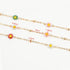 YOUBEIYEE 16.4 Feet Colorful Daisy Chain Necklace DIY for Women Gold Plated Brass Cross Chain with Bead Jewelry Chain Roll Jewelry Supplies Findin...