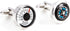 Compass & Thermometer Pair Cufflinks in a Presentation Gift Box & Polishing Cloth...