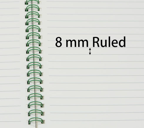 Yansanido Spiral Notebook, 4 Pcs 4 Color A5 Size Thick Plastic Hardcover 8mm Ruled Paper 80 Sheets (160 Pages) Journal for School and Office Suppl...