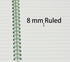 Yansanido Spiral Notebook, 4 Pcs 4 Color A5 Size Thick Plastic Hardcover 8mm Ruled Paper 80 Sheets (160 Pages) Journal for School and Office Suppl...