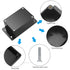 Electronic Project Box, 2pcs IP65 Waterproof Junction Box, ABS Plastic Black Electrical Boxes, Electric Project Case Enclosure Box with Fixed Ear ...