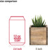 CYS EXCEL Cube Planter Box with Removable Plastic Liner (3"x3"x3")(6 PCS) | Multiple Size Choices Wood Square Planter | Indoor Decorative Window B...