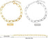 20pcs Chain Bracelets Kit Alloy Link with Lobster Clasps for Christmas DIY Women Jewelry Findings Bracelet Making (Gold & Silver)...