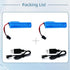 3.7V Li-ion Battery 1200mAh - 2 Pack Rechargeable Batteries SM-2P Plug with 2 USB Charger Cable for Remote Control Cars Toy Monster Off-Road Truck...