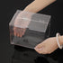BTSKY Clear Acrylic 4 x 6 inch Index Card Box with Sign Lid - Index Card Holder Notecard Box Recipe Card Box Plastic Storage Organizer for Filling...