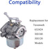 Carburetor Replacement for Tecumseh 632424 Carb for Specific HH100 HH120 Models...