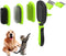 Pet Grooming Brush, Double Sided Detachable Shedding Dog Cat Brush, 5 in 1 Dog Grooming Brush for Shedding Long & Short Haired Dogs, Hair Removing...