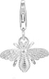 925 Sterling Silver 3D Honey Bee Clip On Charm Lobster Clasp for Bracelet Necklace Jewelry...