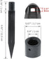 8PCS Outdoor Solar Stake Plastic Light Stakes Replacement Torch Stake Plastic Path Stakes for Garden,Pathway Lamps...