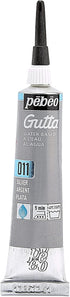 Pebeo Setasilk Silk Painting Water Based Gutta 20-Milliliter Tube, Silver...